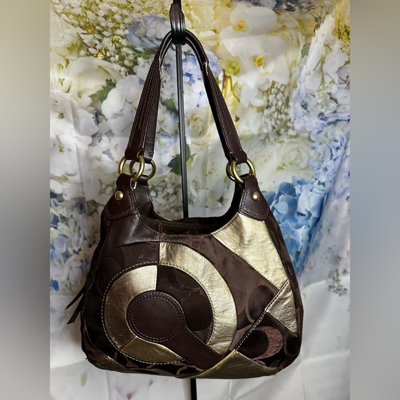 Coach Rare Limited Edition Soho Signature Inlaid Patchwork Hobo shoulder bag GUC - Picture 3 of 15